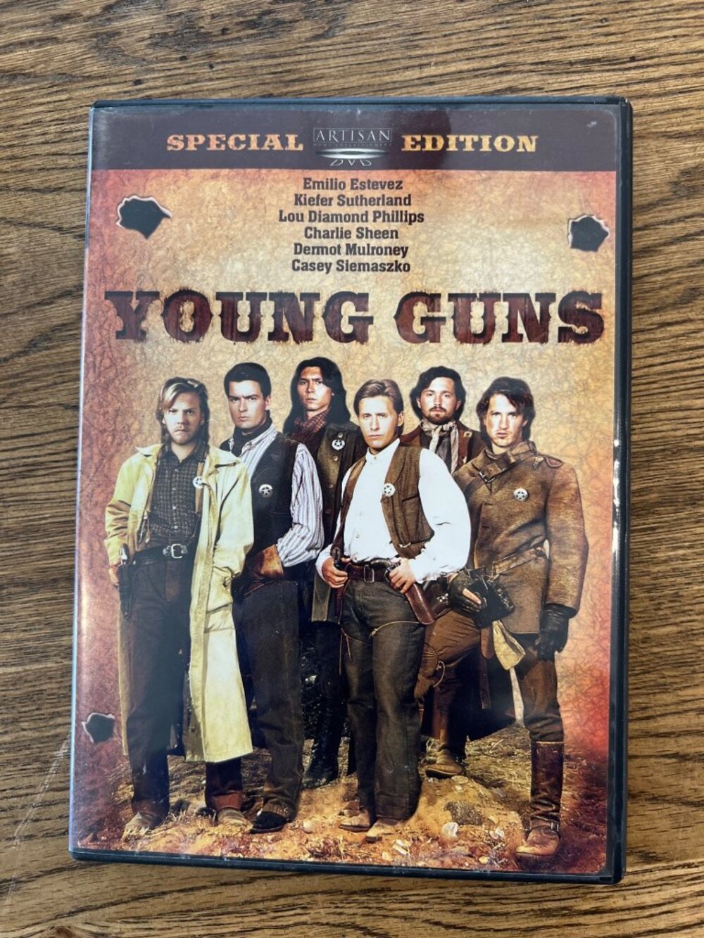 Young Guns 1988 Movie Special Edition DVD Emilio Estevez Pre-Owned